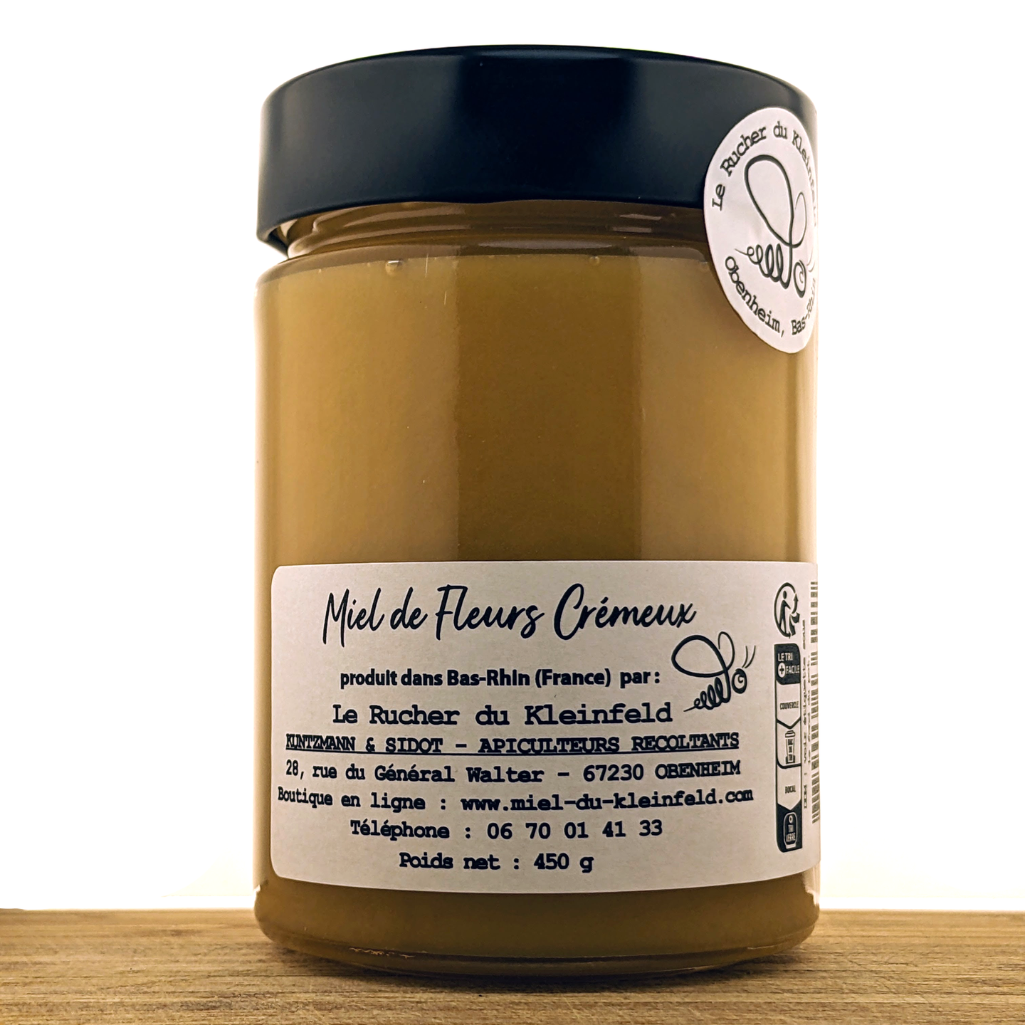 Miel artisanal de Fleurs Crémeux 450 g