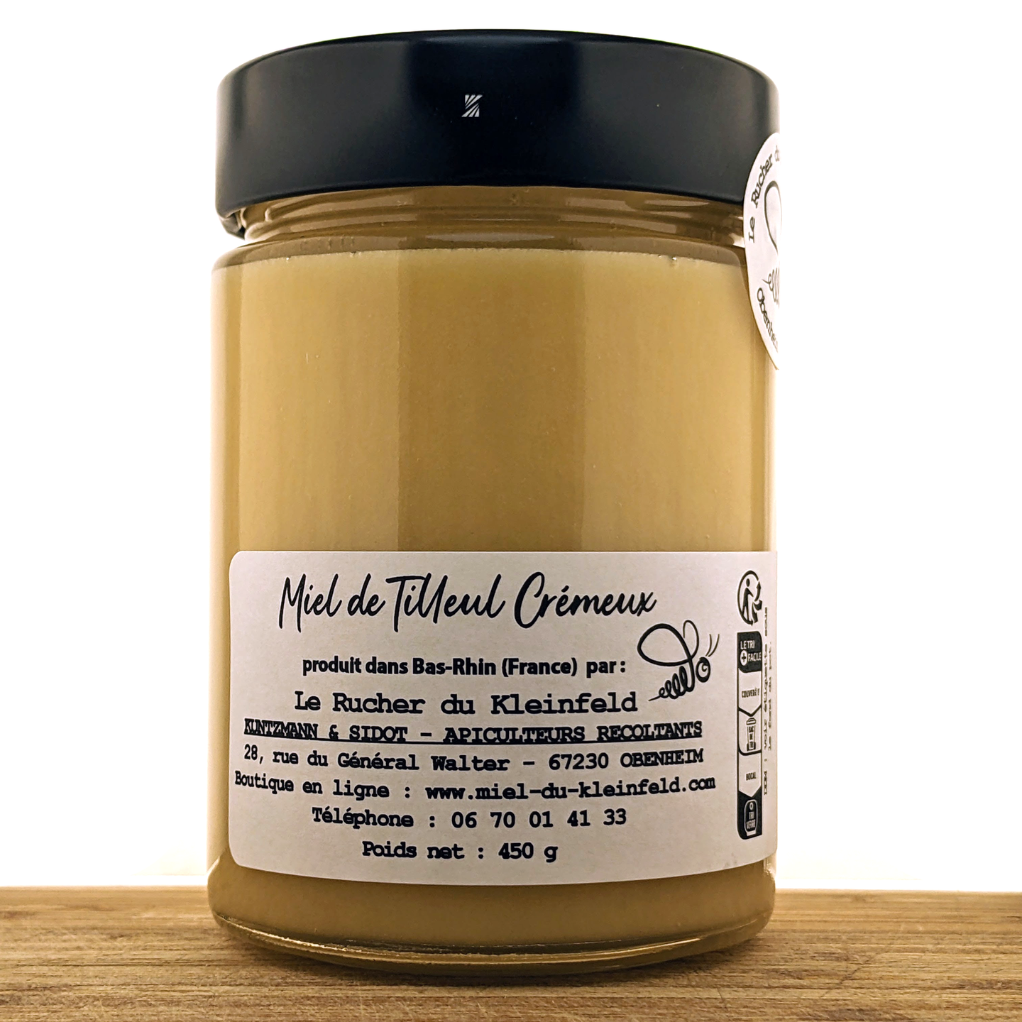Miel Artisanal de Tilleul Crémeux 450 g
